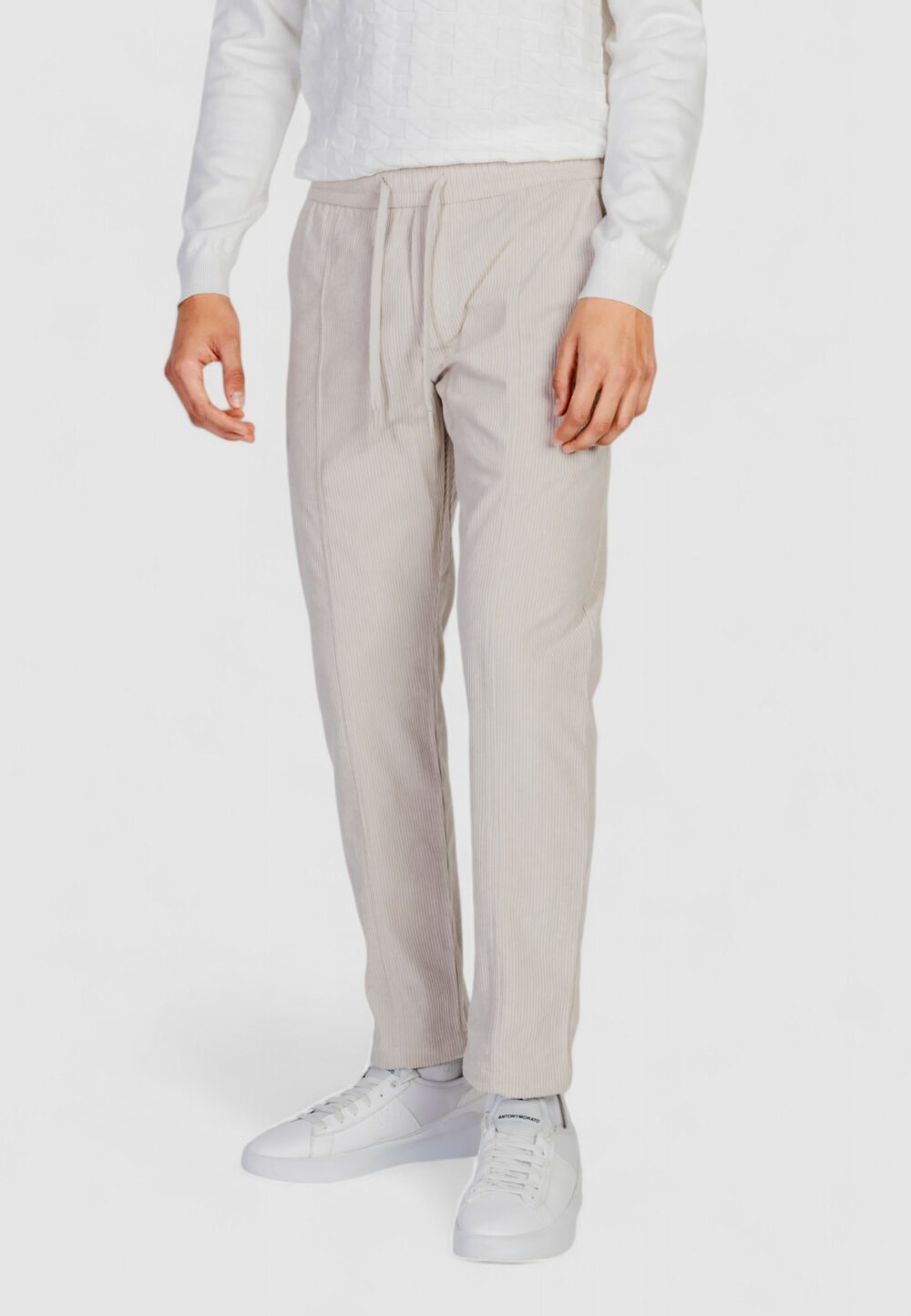 Pantaloni Antony Morato KNIT CORDUROY Beige chiaro - Foto 3