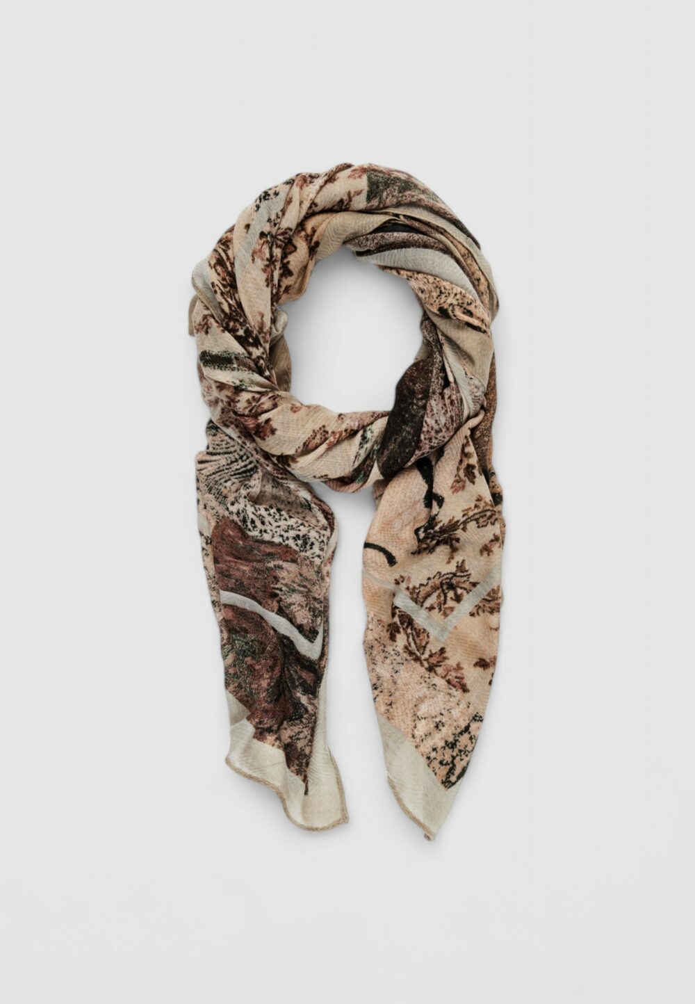 Pashmina Desigual FOU_TAPESTRY RECTAN Beige - Foto 1