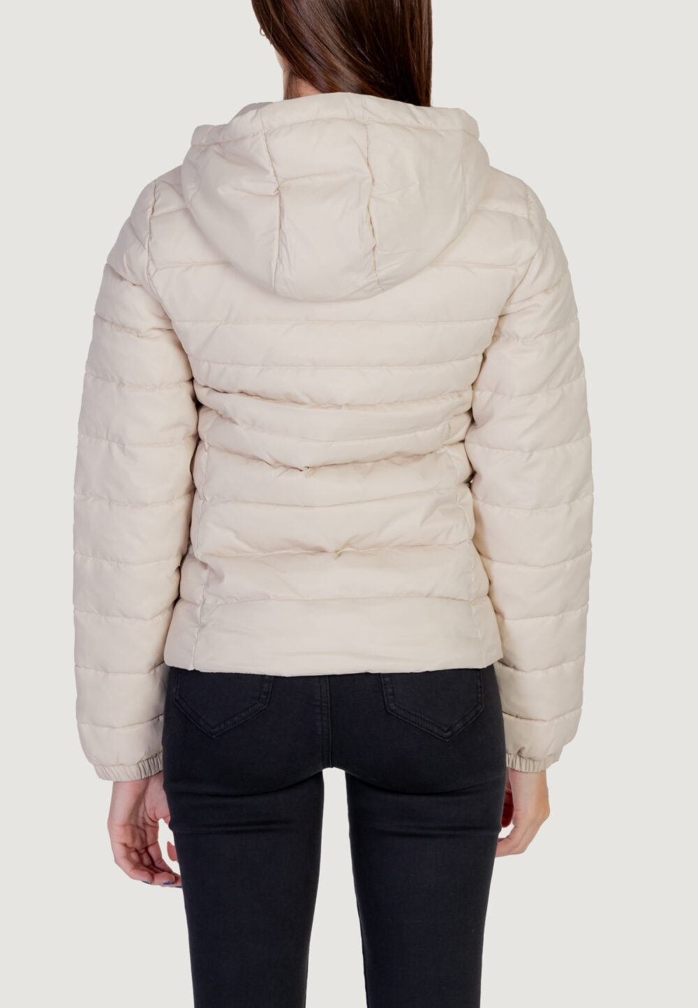 Piumino Only ONLTAHOE HOOD JACKET OTW NOOS Beige chiaro - Foto 4