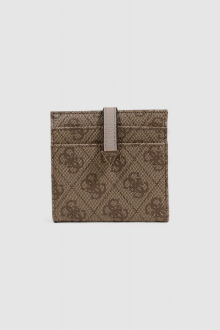 Portacarte Guess LAUREL SLG TAB CARD CASE Marrone