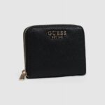 Portafoglio piccolo Guess LAUREL SLG SMALL ZIP AROUND Nero - Foto 4