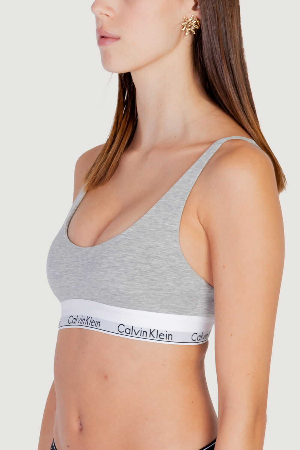 Reggiseno Calvin Klein Underwear LIGHTLY LINED BRALETTE Grigio - Foto 3