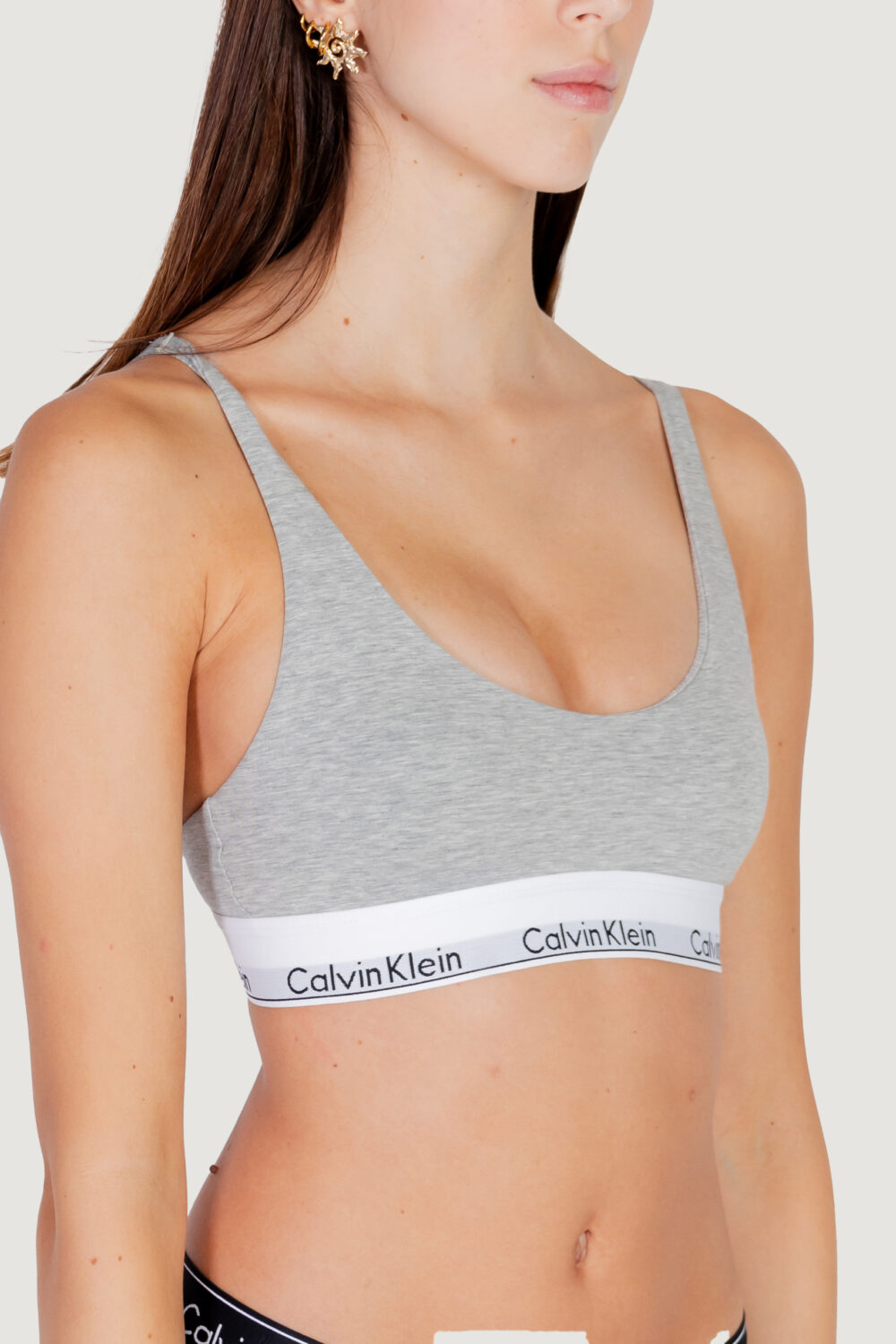 Reggiseno Calvin Klein Underwear LIGHTLY LINED BRALETTE Grigio - Foto 5