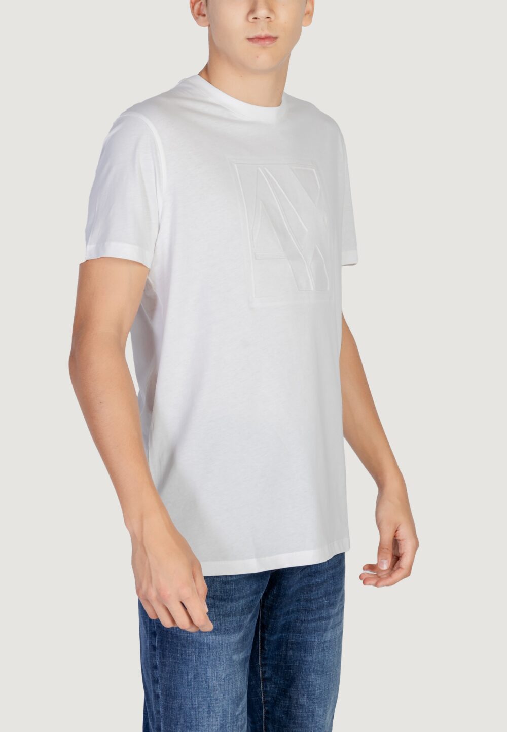 T-shirt Armani Exchange  Panna - Foto 4