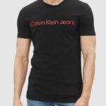 T-shirt Calvin Klein Jeans CORE INSTITUTIONAL Black-Red - Foto 1