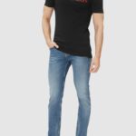 T-shirt Calvin Klein Jeans CORE INSTITUTIONAL Black-Red - Foto 2