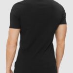 T-shirt Calvin Klein Jeans CORE INSTITUTIONAL Black-Red - Foto 3