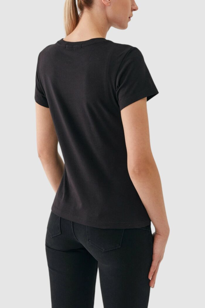 T-shirt Calvin Klein CORE INSTIT LOGO SL Nero