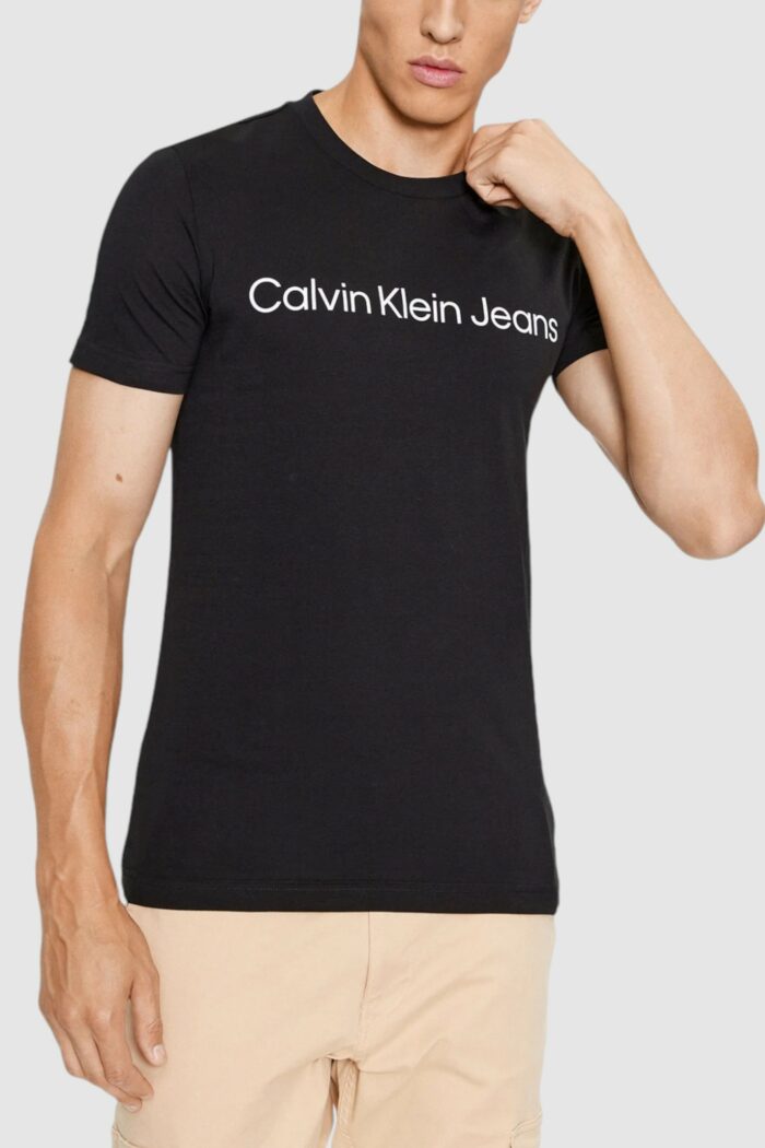 T-shirt Calvin Klein CORE INSTITUTIONAL Nero