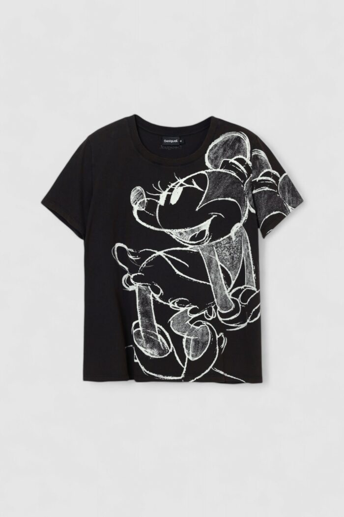 T-shirt Desigual TS_MICKEYDRAWING Antracite