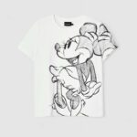 T-shirt Desigual TS_MICKEYDRAWING Panna - Foto 2