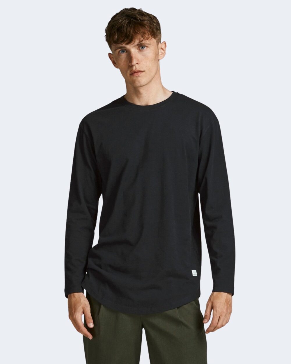 T-shirt manica lunga Jack Jones JJENOA TEE O-NECK LS NOOS - 12190128 Nero - Foto 1