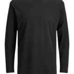 T-shirt manica lunga Jack Jones JJENOA TEE O-NECK LS NOOS - 12190128 Nero - Foto 5