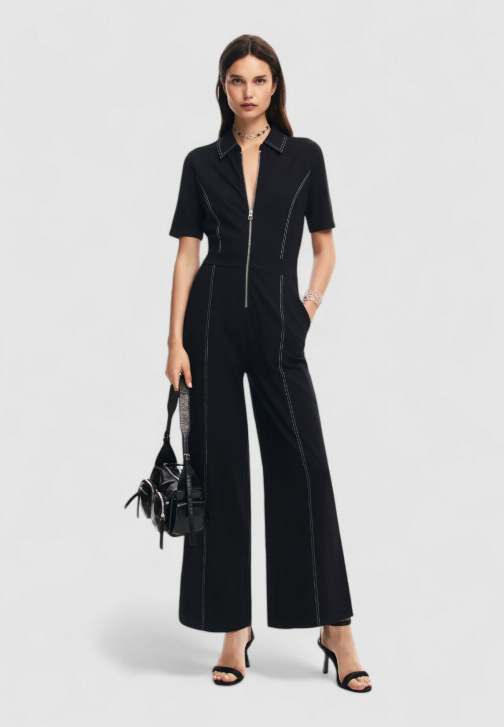 Tutina Desigual JUMPSUIT_NEWCASTLE Nero - Foto 4