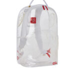 Zaino Sprayground CLEAR SHARK NO BACK DLXV BACKPACK Bianco - Foto 2