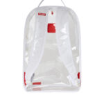 Zaino Sprayground CLEAR SHARK NO BACK DLXV BACKPACK Bianco - Foto 3