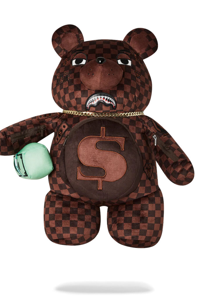 Zaino Sprayground SIP LENTICULAR CHOMP MONEYBEAR BACKPACK Marrone