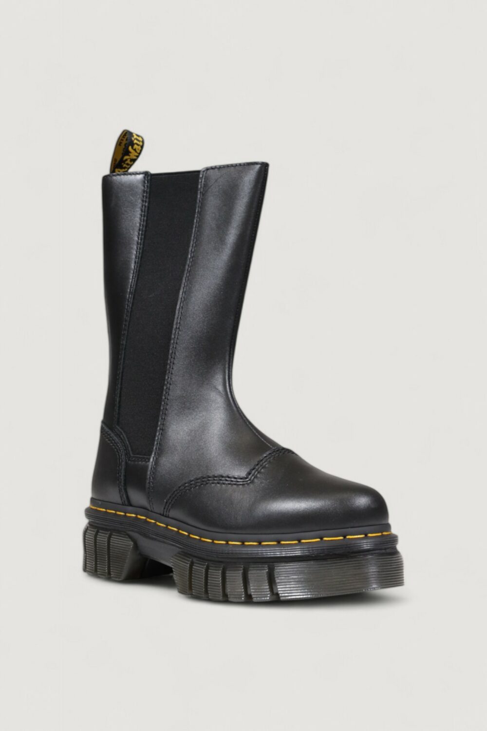 Anfibi Dr. Martens Audrick Chelsea Tall Nappa Lux Nero - Foto 3