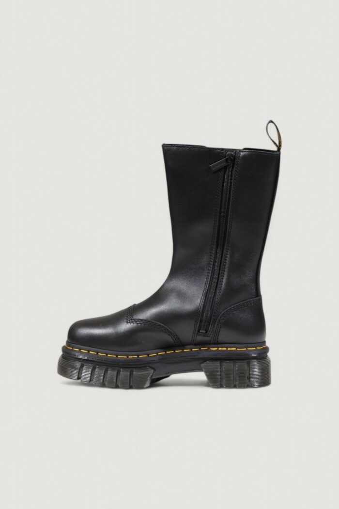 Anfibi Dr. Martens Audrick Chelsea Tall Nappa Lux Nero