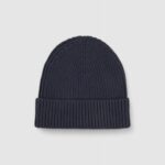 Berretto Calvin Klein CLASSIC COTTON RIB BEANIE Blu - Foto 2