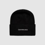 Berretto Calvin Klein Jeans INST EMBRO BEANIE Nero - Foto 1