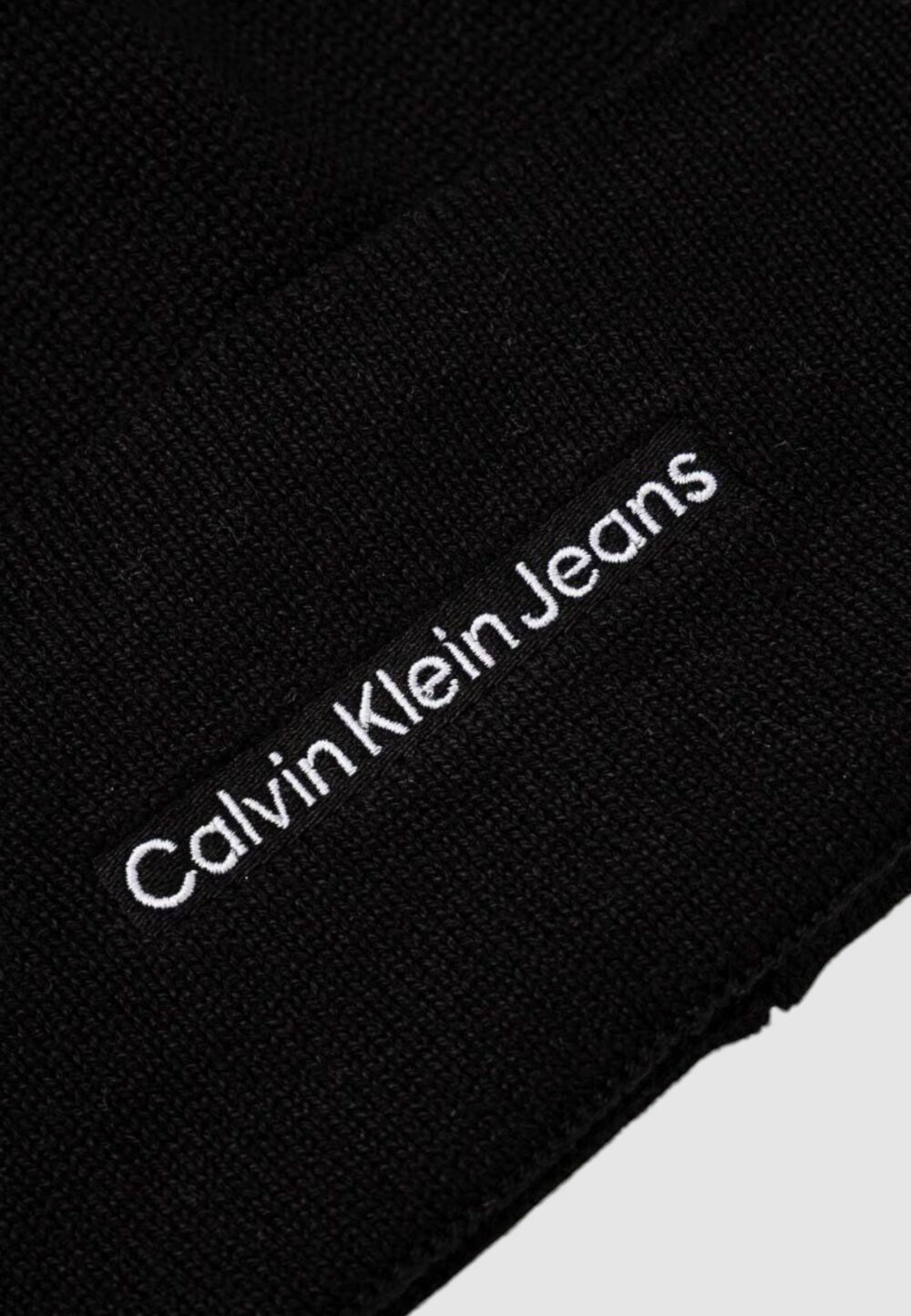 Berretto Calvin Klein Jeans INST EMBRO BEANIE Nero - Foto 3