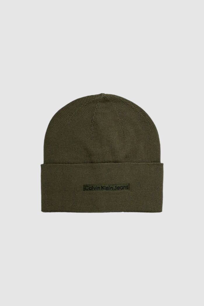 Berretto Calvin Klein INST EMBRO BEANIE Verde