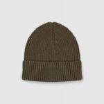 Berretto Calvin Klein CLASSIC COTTON RIB BEANIE Verde Oliva - Foto 2