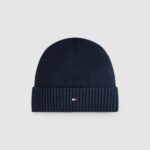 Berretto Tommy Hilfiger TH FLAG PIMA COTTON BEANIE Blu - Foto 1