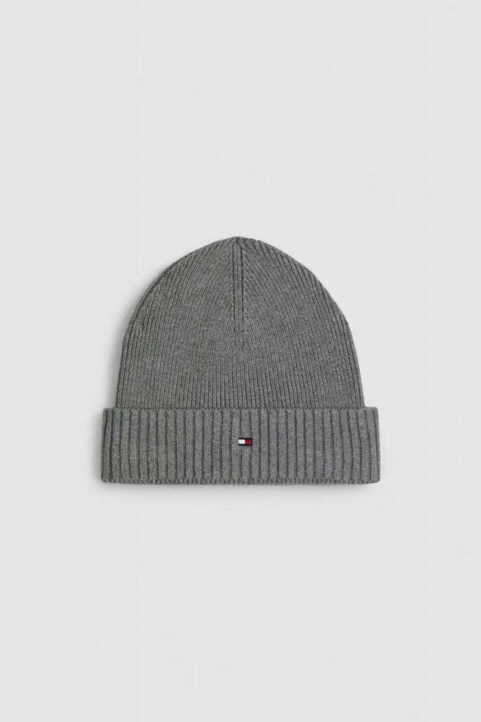 Berretto Tommy Hilfiger TH FLAG PIMA COTTON BEANIE Grigio