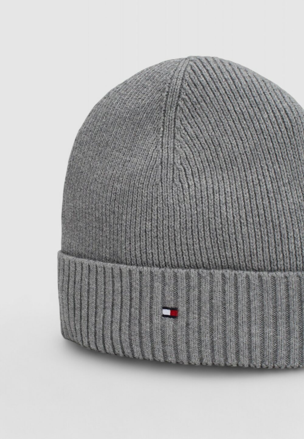 Berretto Tommy Hilfiger TH FLAG PIMA COTTON BEANIE Grigio - Foto 4