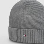 Berretto Tommy Hilfiger TH FLAG PIMA COTTON BEANIE Grigio - Foto 4