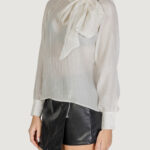 Bluse manica lunga Jacqueline de Yong Jdynadia L/S Bow Wvn Bianco - Foto 2