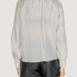 Bluse manica lunga Jacqueline de Yong Jdynadia L/S Bow Wvn Bianco - Foto 4