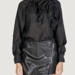 Bluse manica lunga Jacqueline de Yong Jdynadia L/S Bow Wvn Nero - Foto 1