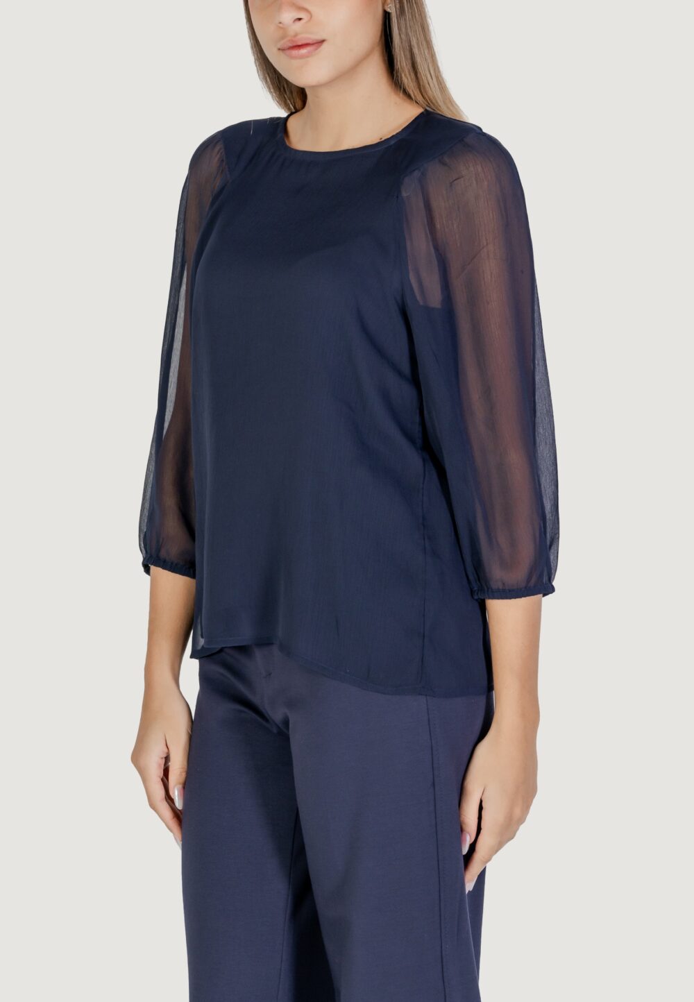 Bluse manica lunga Street One  Blu - Foto 2