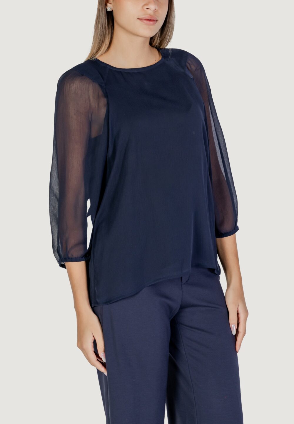 Bluse manica lunga Street One  Blu - Foto 3