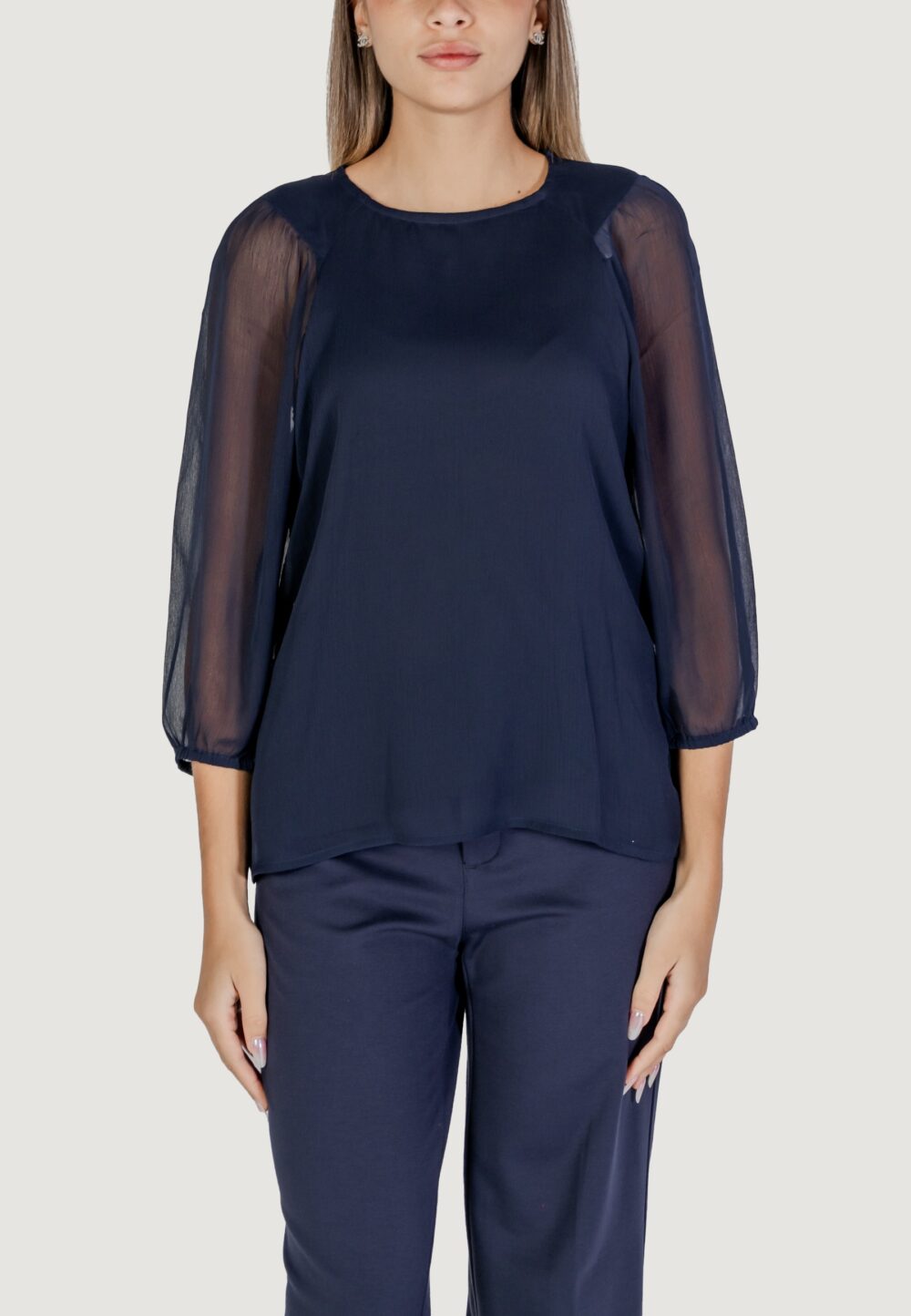 Bluse manica lunga Street One  Blu - Foto 5