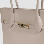 Borsa Furla GOCCIA L TOTE Grigio Chiaro - Foto 5