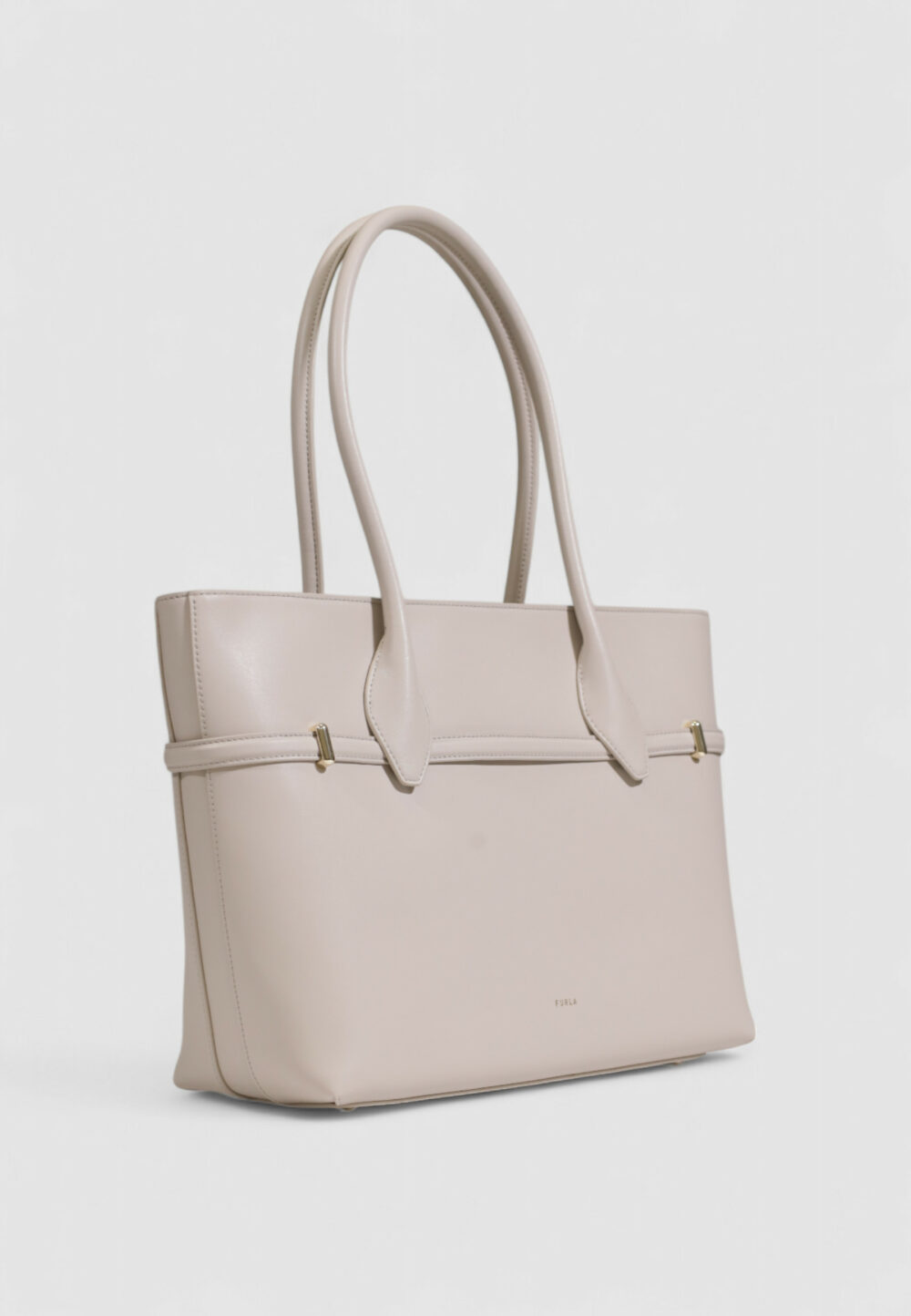 Borsa Furla GOCCIA L TOTE Grigio Chiaro - Foto 3