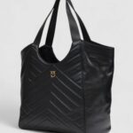 Borsa Pinko TOTE BAG PUZZLE Nero - Foto 2