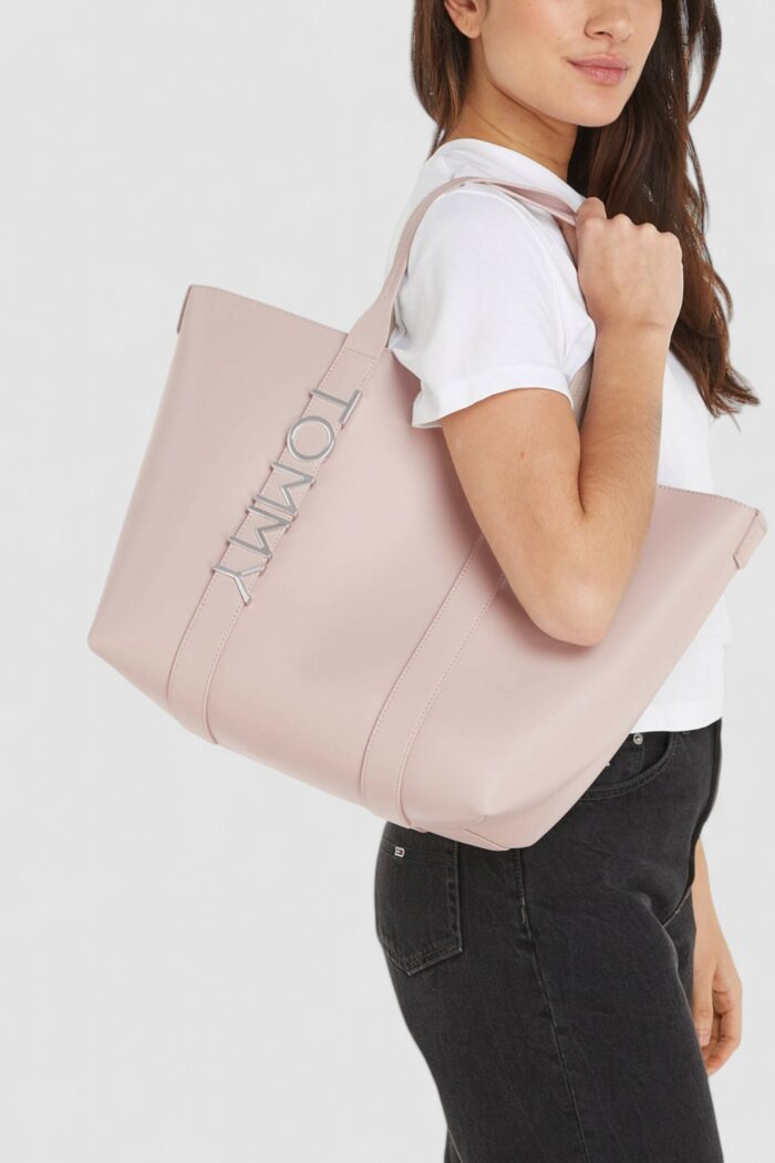 Borsa Tommy Hilfiger TJW CITY BOLD TOTE Rosa Cipria