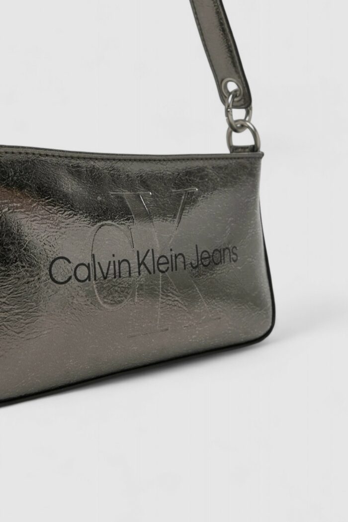 Borsa Calvin Klein SCULPTED SHOULDER POUCH Antracite