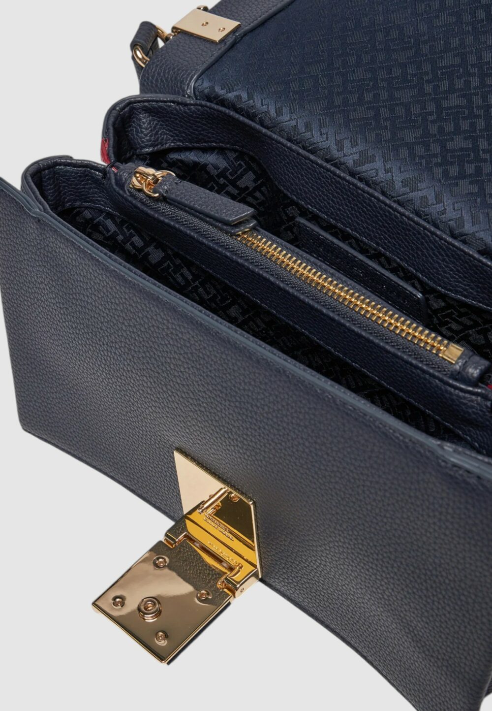 Borsa Tommy Hilfiger TH HER MED CROSSOVER CORP Blu - Foto 4