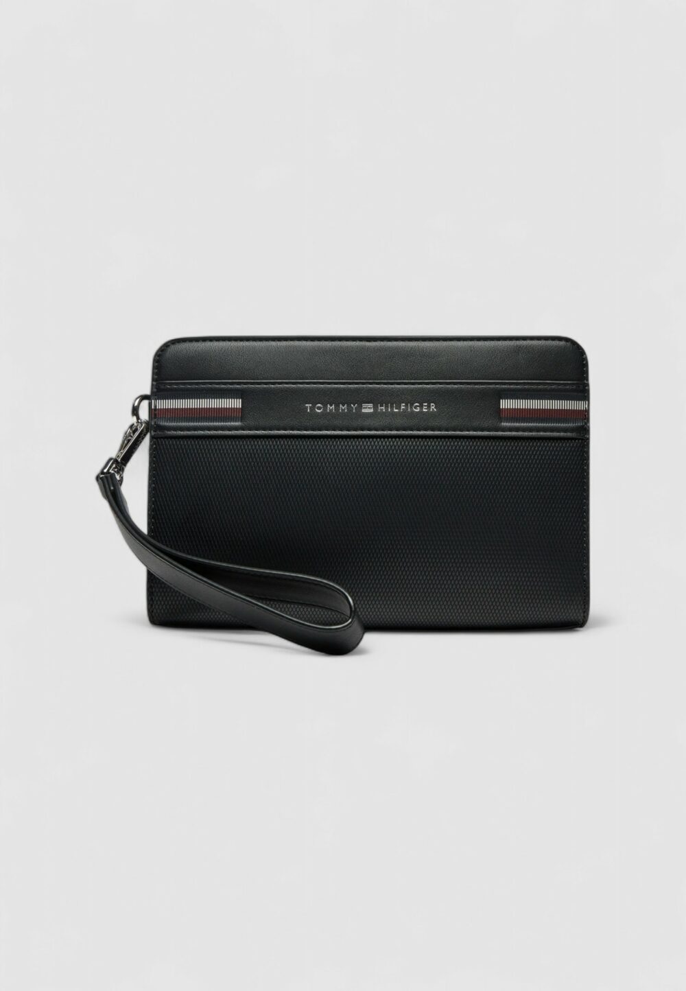 Borsa Tommy Hilfiger TH CORP TEXTURE POUCH Nero - Foto 1