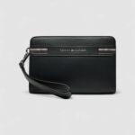 Borsa Tommy Hilfiger TH CORP TEXTURE POUCH Nero - Foto 1