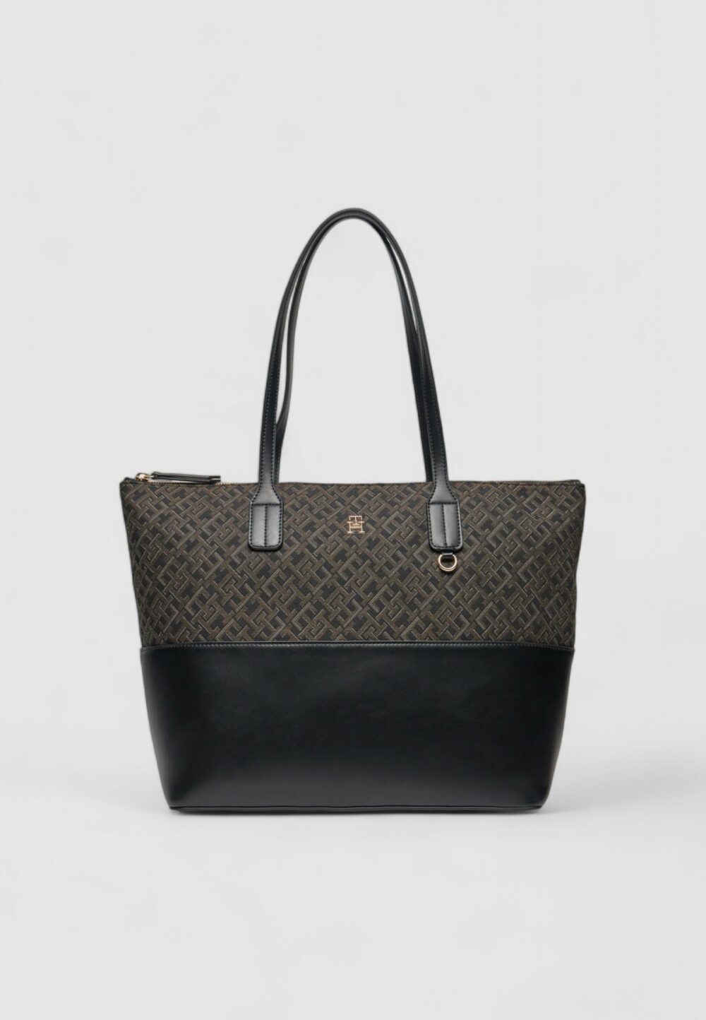 Borsa Tommy Hilfiger TH JACQUARD TOTE Nero - Foto 1