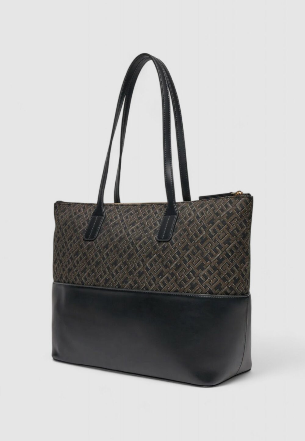 Borsa Tommy Hilfiger TH JACQUARD TOTE Nero - Foto 3