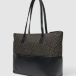 Borsa Tommy Hilfiger TH JACQUARD TOTE Nero - Foto 3