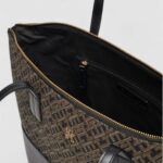 Borsa Tommy Hilfiger TH JACQUARD TOTE Nero - Foto 4